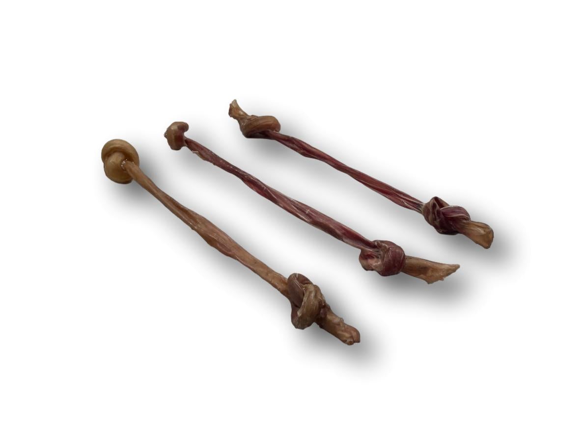 Bully Stick Knotted Pizzle Bone Dog Treat Top Dog Chews