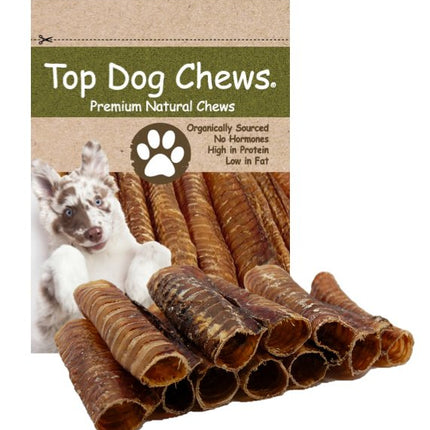 6" Beef Trachea Dog Treats, 10 count - Top Dog Chews