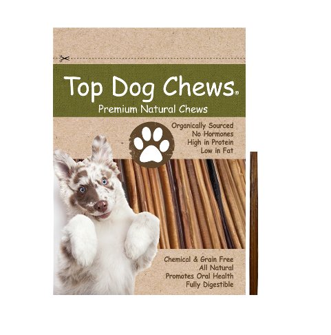 6" Thin Bully Sticks 25 Pack - Top Dog Chews