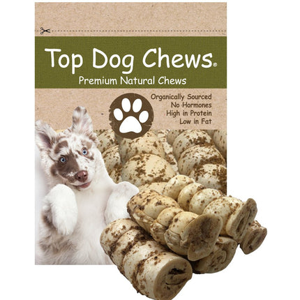 Beef Cheek Rolls with Bully Sprinkles 5" - 6" - Top Dog Chews