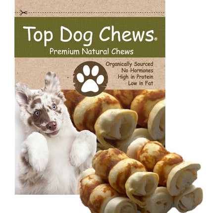 Beef Cheek Rolls with Chicken Wrapped 5" - 6" - Top Dog Chews