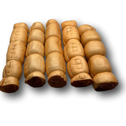 Beef Cheek Rolls with Peanut Butter 10" - 12" - Top Dog Chews