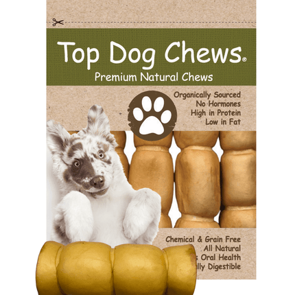 Beef Cheek Rolls with Peanut Butter 5" - 6" - Top Dog Chews