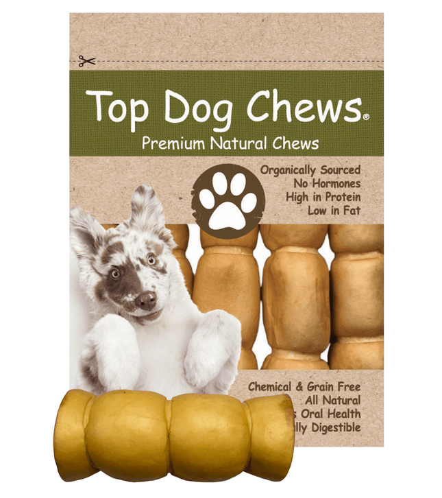 Beef Cheek Rolls with Peanut Butter 5" - 6" - Top Dog Chews