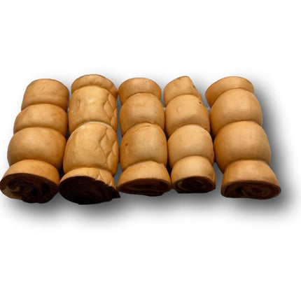 Beef Cheek Rolls with Peanut Butter 5" - 6" - Top Dog Chews