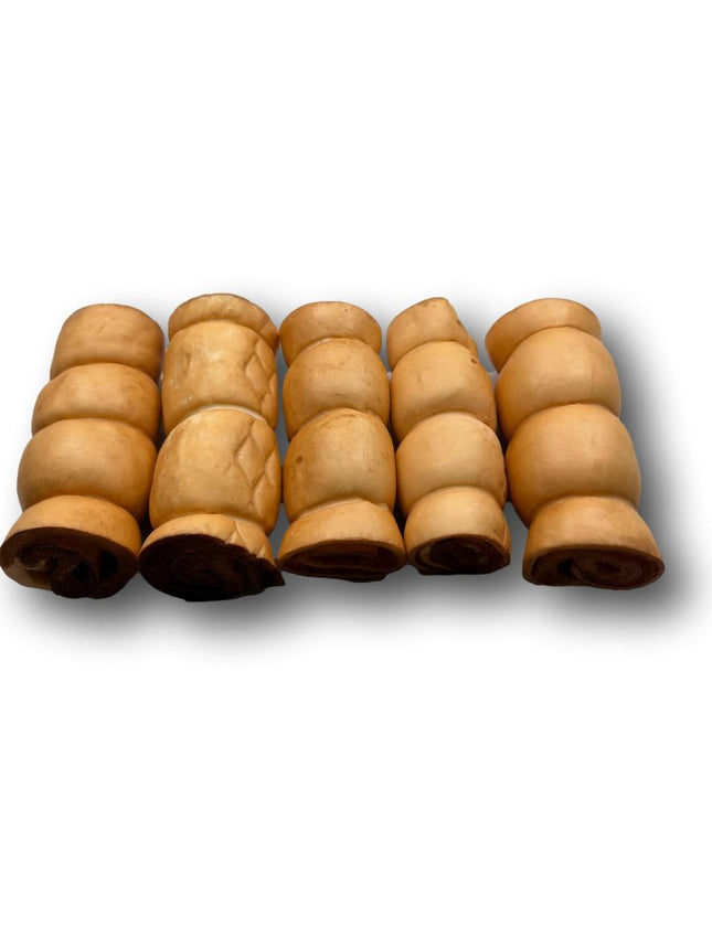 Beef Cheek Rolls with Peanut Butter 5" - 6" - Top Dog Chews