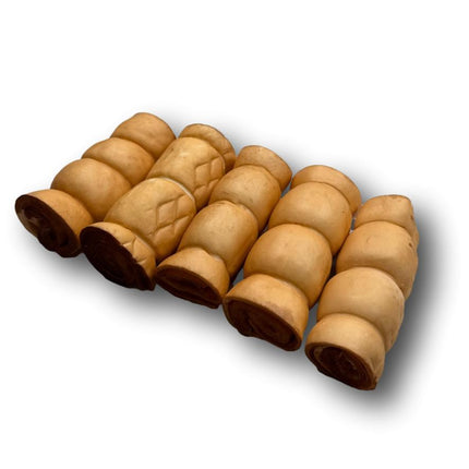 Beef Cheek Rolls with Peanut Butter 5" - 6" - Top Dog Chews
