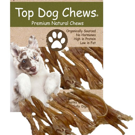 Beef Tendon Dog Treat - Straight Wishbone 7" - 10" - Top Dog Chews