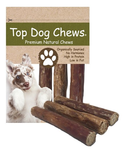 Bully Bar 5" - 6" Gullet Stuffed w/ Ground Pizzle 3 Pack - Top Dog Chews