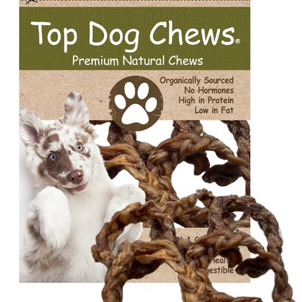 Bully Stick 3" - 5" Braided Crown - 5 Pack - Top Dog Chews
