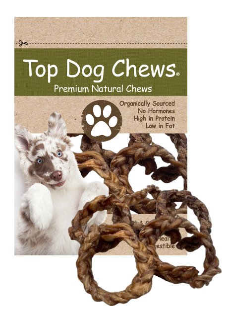 Bully Stick 3" - 5" Braided Crown - 5 Pack - Top Dog Chews