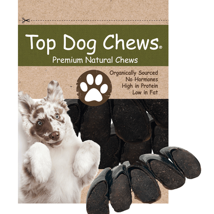 Bully Stick Filled Cow Hooves for Dogs - Made in The USA Bag of 5 - Top Dog Chews