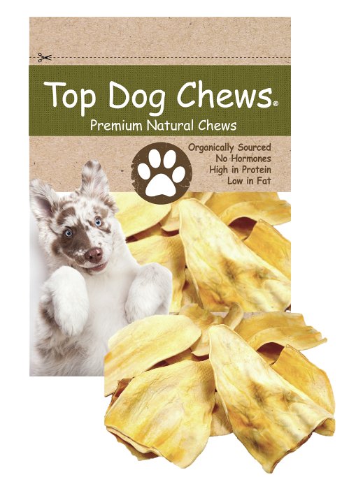 PET MAGASIN Jumbo Cow Ears Dog Treats 36-Pack - Peanut Butter Flavor, Long Lasting Natural Chew, FDA Registered