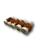 Mini Beef Cheek Rolls with Chicken Wrapped 3" - 4" - 10 Pack - Top Dog Chews