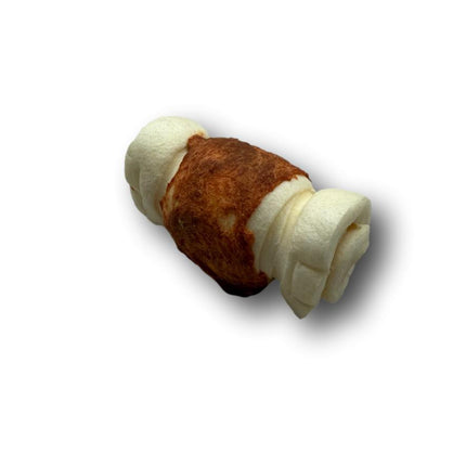 Mini Beef Cheek Rolls with Chicken Wrapped 3" - 4" - 10 Pack - Top Dog Chews