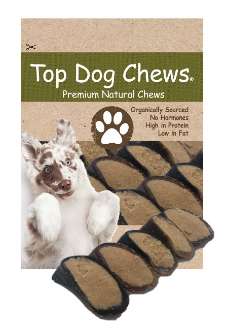 Peanut Butter Filled Cow Hooves for Dogs - Made in The USA Bag of 5 - Top Dog Chews