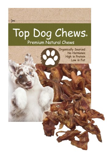 Top Dog Chews Pig Ear Slices 1lb Bag