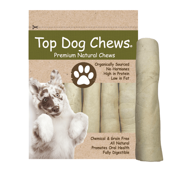 Skinny Beef Cheek Rolls 10" - 10 Pack - Top Dog Chews