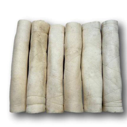 Skinny Beef Cheek Rolls 10" - 10 Pack - Top Dog Chews