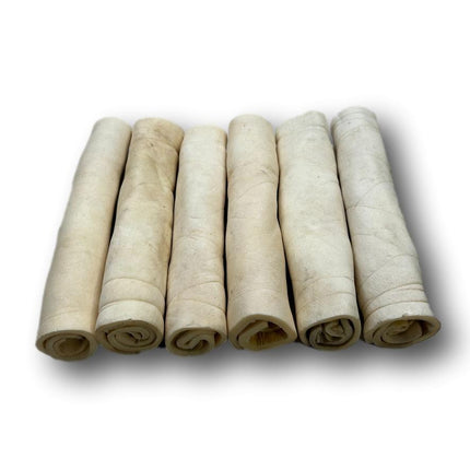 Skinny Beef Cheek Rolls 10" - 10 Pack - Top Dog Chews