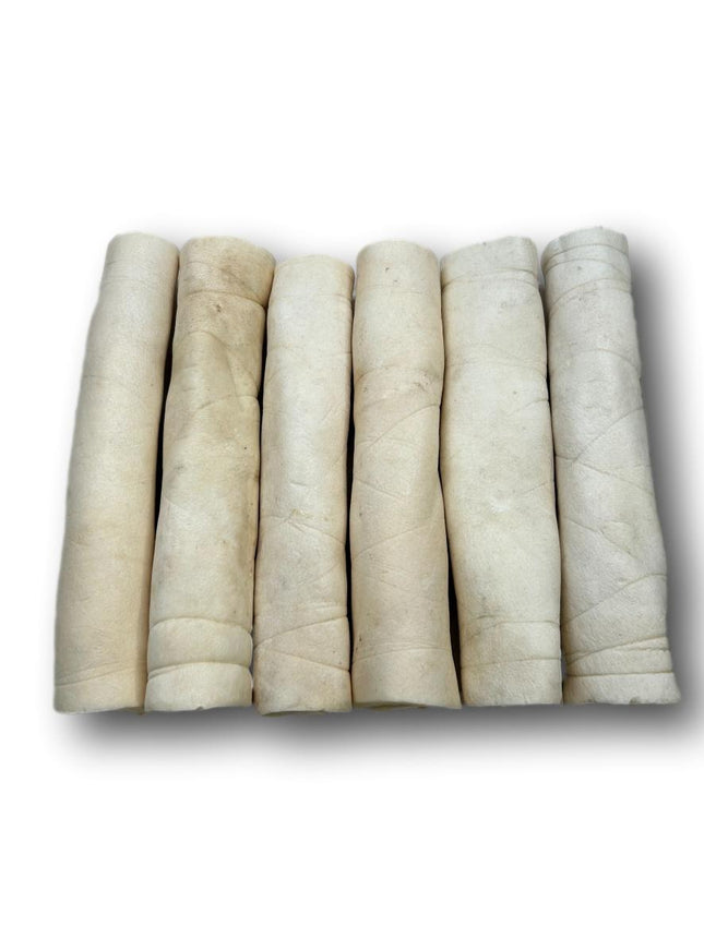 Skinny Beef Cheek Rolls 10" - 10 Pack - Top Dog Chews