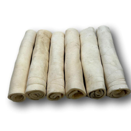 Skinny Beef Cheek Rolls 10" - 10 Pack - Top Dog Chews