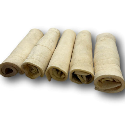 Skinny Beef Cheek Rolls 6" - 10 Pack - Top Dog Chews