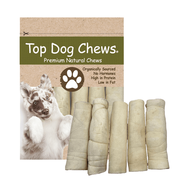 Skinny Beef Cheek Rolls 6" - 10 Pack - Top Dog Chews