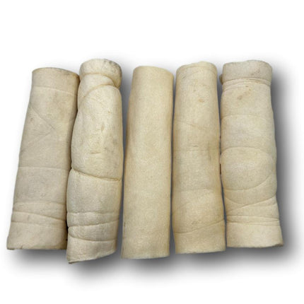 Skinny Beef Cheek Rolls 6" - 10 Pack - Top Dog Chews