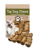 Top Dog Chews Mini Cheek Rolls 3" Bully Dusted - 10 Pack - Top Dog Chews