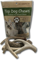 Antler Deer and Elk Variety 3 Pack - 4"-6". Perfect for Small and Medium Dogs - Top Dog Chews