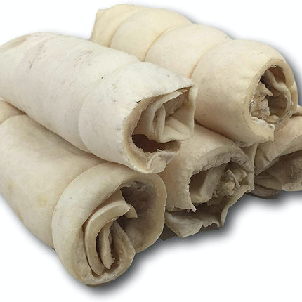 Buffalo Beef Cheek Rolls 5"-6" Pack of 5 - Top Dog Chews