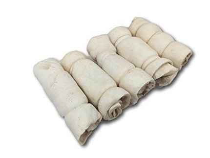 Buffalo Beef Cheek Rolls 5"-6" Pack of 5 - Top Dog Chews