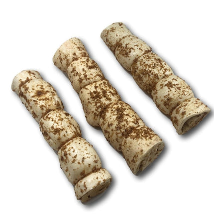 Buffalo Beef Cheek Rolls with Bully Sprinkles 10"-12" - Top Dog Chews