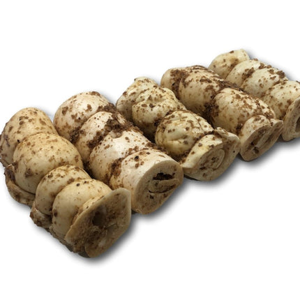 Buffalo Beef Cheek Rolls with Bully Sprinkles 5"-6" - Top Dog Chews