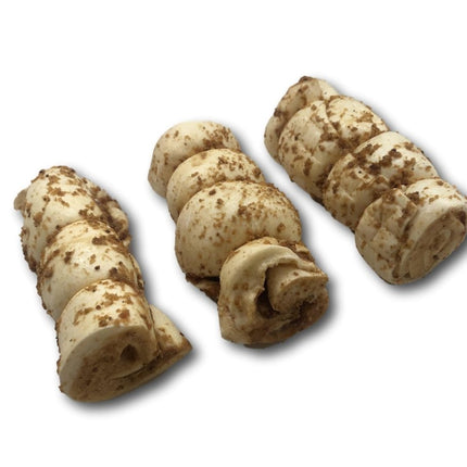 Buffalo Beef Cheek Rolls with Bully Sprinkles 5"-6" - Top Dog Chews