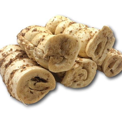 Buffalo Beef Cheek Rolls with Bully Sprinkles 5"-6" - Top Dog Chews