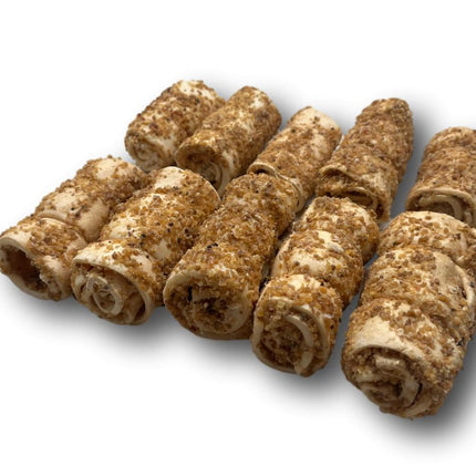 NEW ITEM! Top Dog Chews Mini Cheek Rolls 3" Bully Dusted - 10 Pack - Top Dog Chews