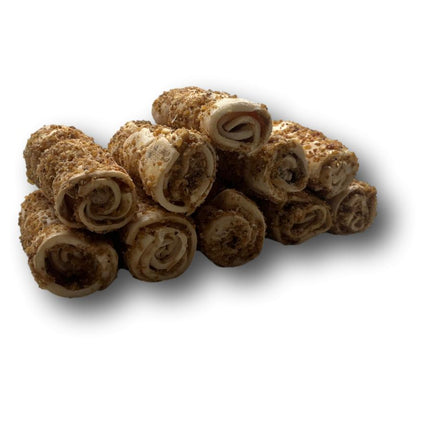 NEW ITEM! Top Dog Chews Mini Cheek Rolls 3" Bully Dusted - 10 Pack - Top Dog Chews