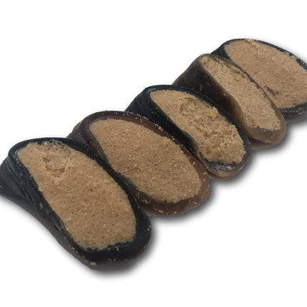 Peanut Butter Filled Cow Hooves for Dogs - Made in The USA Bag of 5 - Top Dog Chews