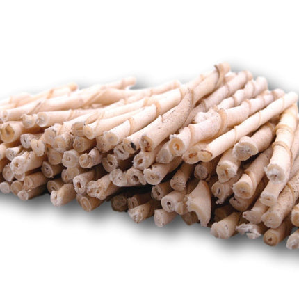 Rawhide Natural Twist Sticks -Pack of 100 From Regular - Top Dog Chews