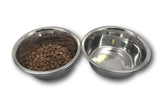 Stainless Steel Dog Bowl Set, 8" Large, 8 Cups, 64oz / 2-Quart, Without annoying stickers to remove. - Top Dog Chews