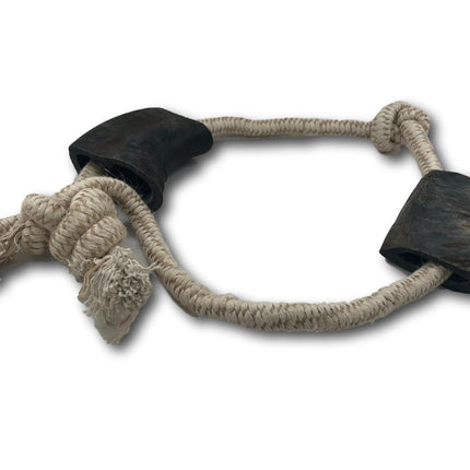Water Buffalo Horn and Rope Chew Toy - Large - Top Dog Chews