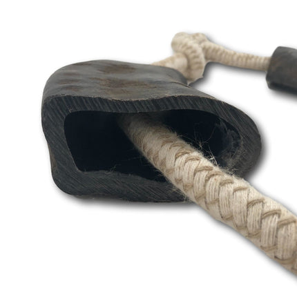Water Buffalo Horn and Rope Chew Toy - Medium - Top Dog Chews