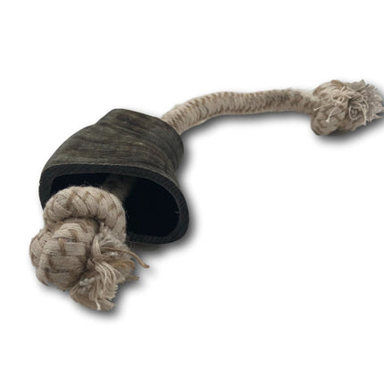 Water Buffalo Horn and Rope Chew Toy - Small - Top Dog Chews