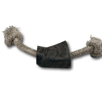Water Buffalo Horn and Rope Chew Toy - Small - Top Dog Chews