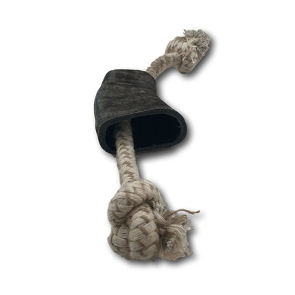 Water Buffalo Horn and Rope Chew Toy - Small - Top Dog Chews